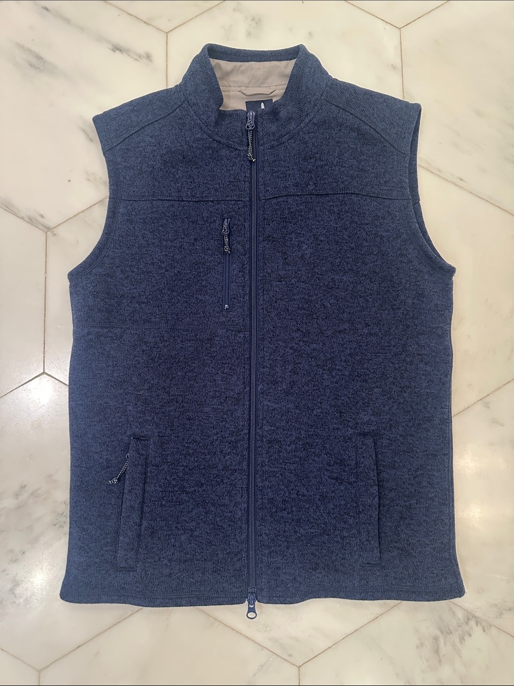 johnnie-O Navy Full-Zip Fleece Vest for Kids